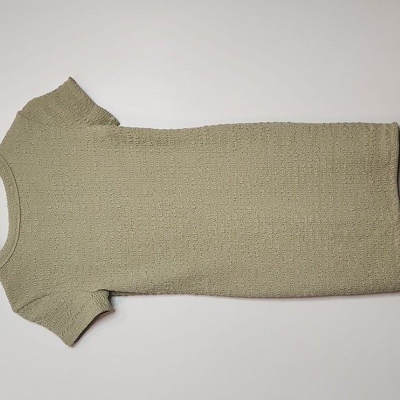 Elodie Elegant Olive Green Textured bodycon Dress Women's - Picture 4 of 4